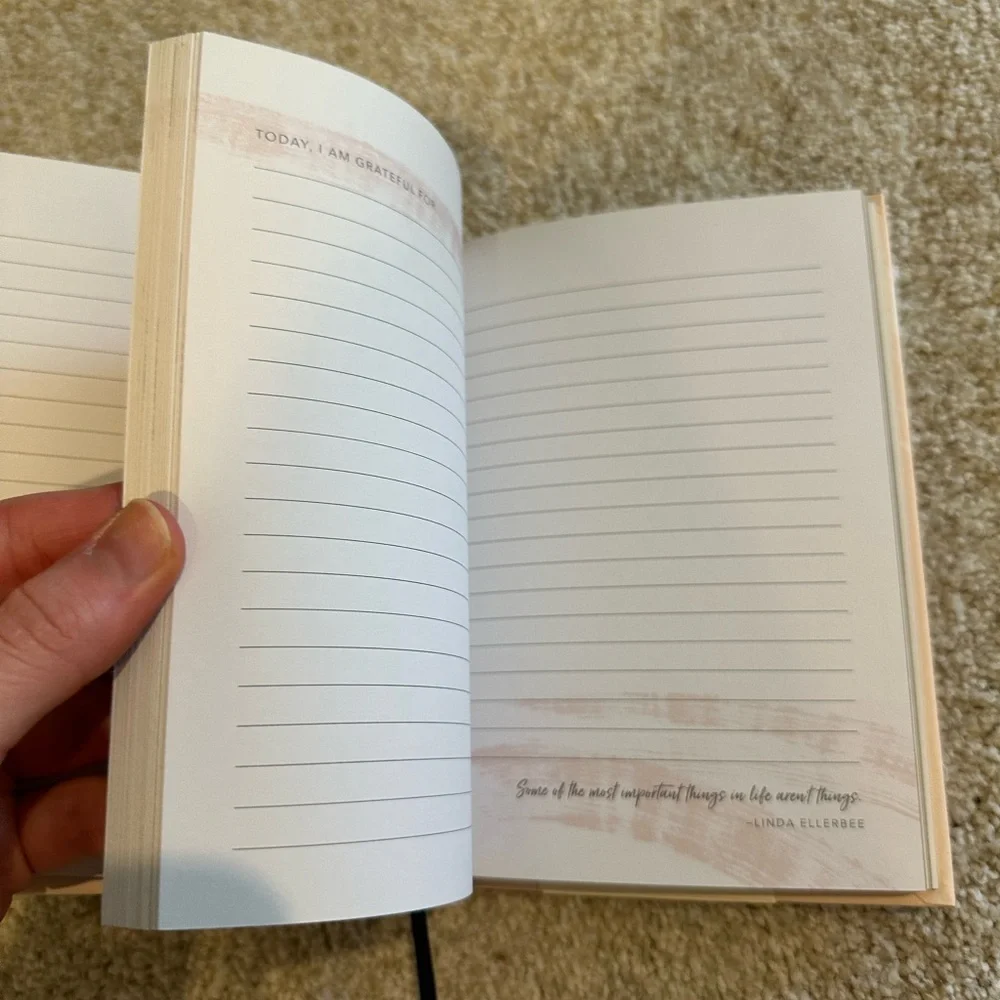 Simply Grateful Journal in Cream